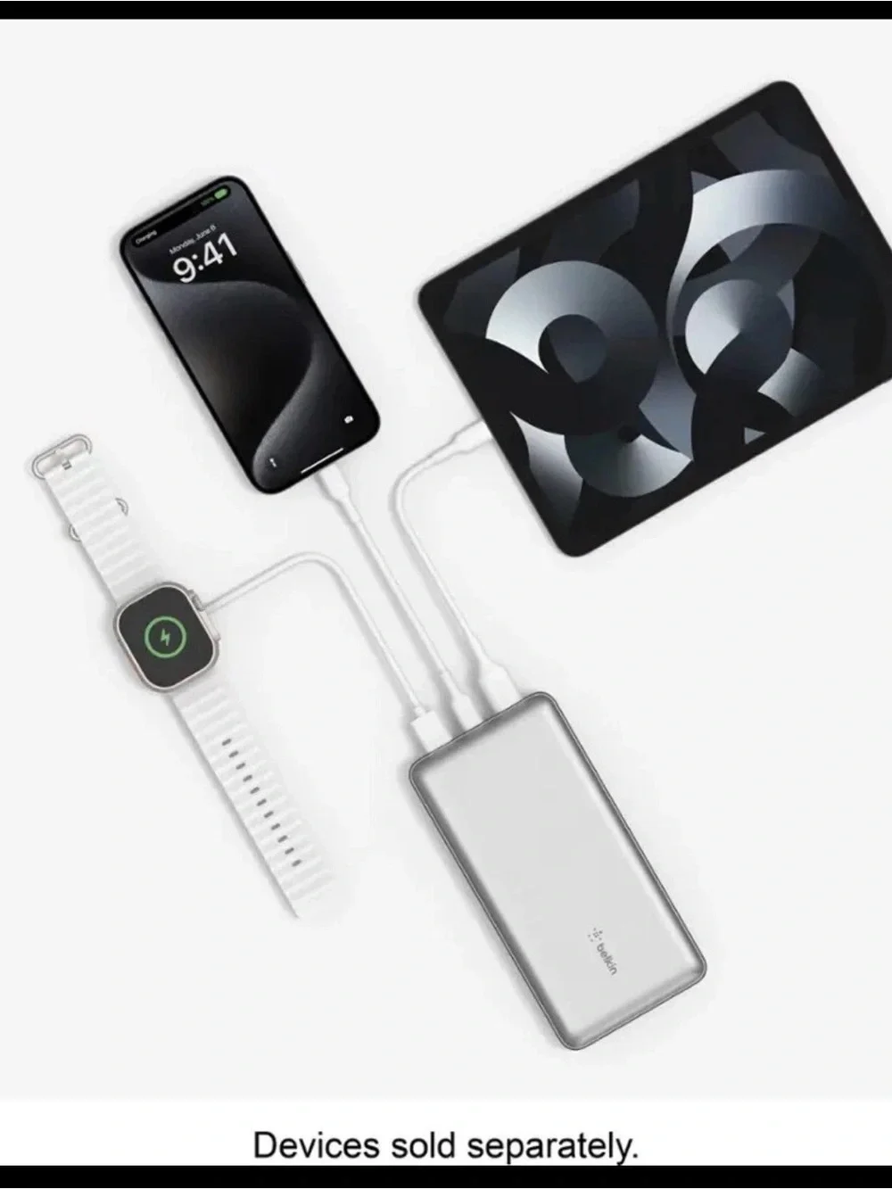 Belkin BoostCharge Pro Power Bank 20K Portable Battery Charger 15W